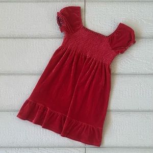 George Ruffle Bottom Cap Sleeve Dress